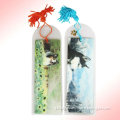 3D lenticular bookmark with tassel